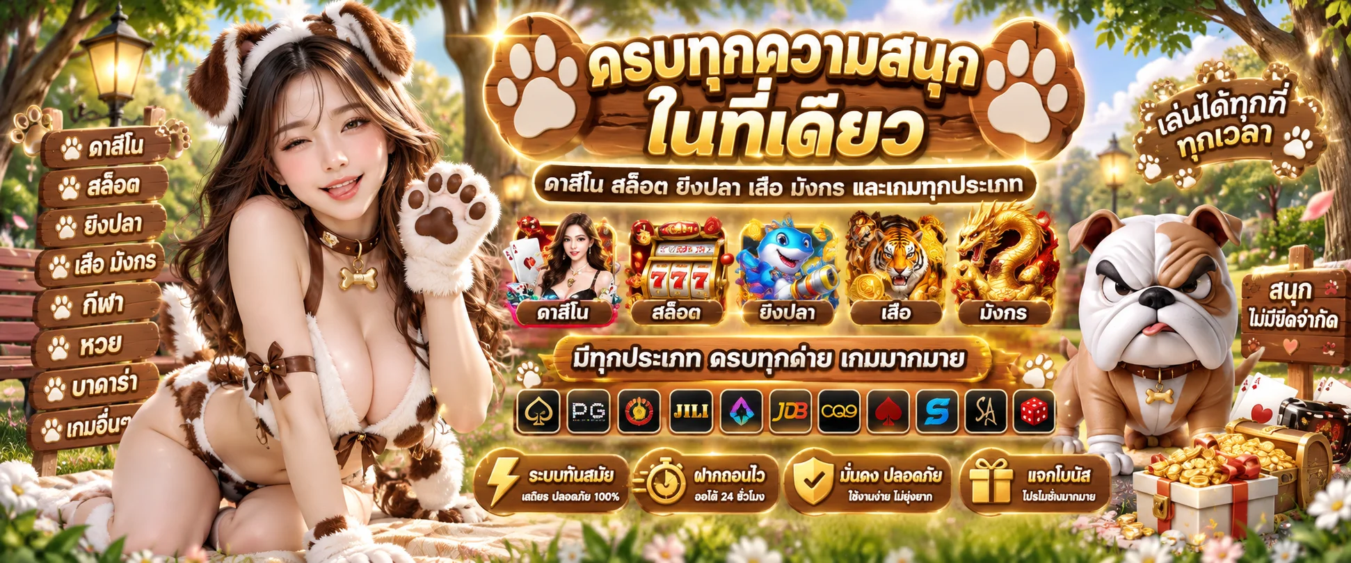 โต๊ะบาคาร่าออนไลน์จากดีลเลอร์สดถ่ายทอดจากสตูดิโอที่ THEDOG89